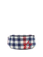 Perfect Moment - Star-embroidered Houndstooth-check Belt Bag - Womens - White Multi