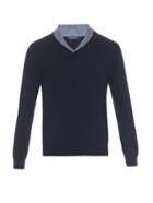 Ermenegildo Zegna Shawl-neck Cashmere Sweater
