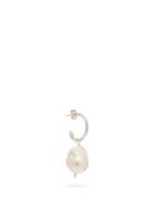 Matchesfashion.com Alighieri - The Snow Lion And The Baroque Pearl Single Earring - Mens - Silver