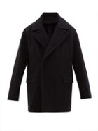 Matchesfashion.com Raey - Double Breasted Wool Peacoat - Mens - Navy