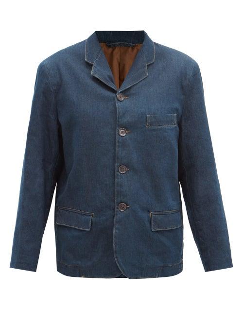 Matchesfashion.com Lemaire - Single-breasted Denim Jacket - Womens - Denim