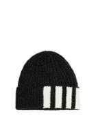 Thom Browne Striped Ribbed-knit Cashmere Beanie