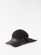 Givenchy - Rubber-brim Wool-jersey Cap - Mens - Black