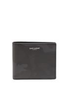 Saint Laurent Camouflage-print Bi-fold Leather Wallet