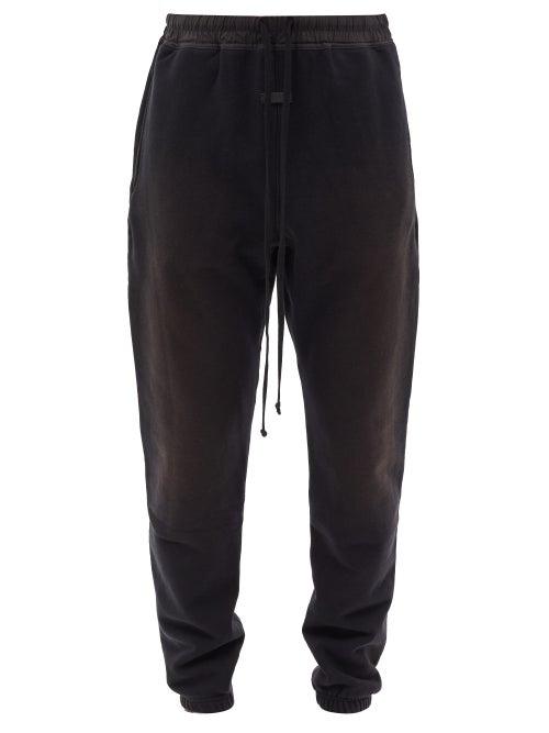 Matchesfashion.com Fear Of God - The Vintage Cotton-jersey Track Pants - Mens - Black