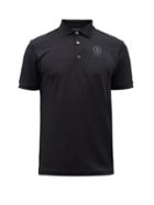Bogner - Logo-print Technical-piqu Golf Polo Shirt - Mens - Black
