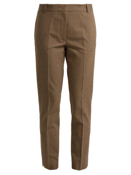 Matchesfashion.com Joseph - Zoomy Puppytooth Trousers - Womens - Beige Multi