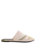 Marques'almeida Point-toe Bird-jacquard Backless Loafers