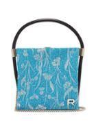Matchesfashion.com Rochas - Metallic Brocade Satin Clutch - Womens - Blue Multi