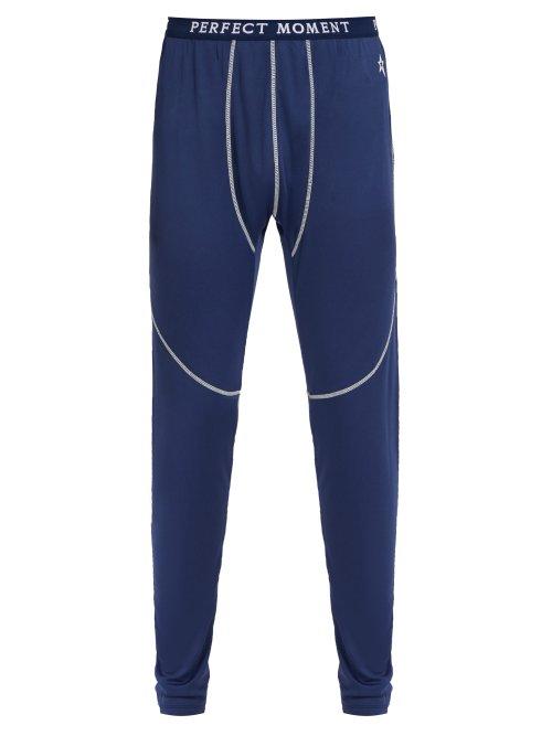 Matchesfashion.com Perfect Moment - Logo Jacquard Performance Leggings - Mens - Navy