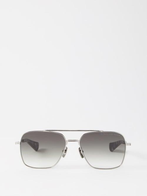Dita Eyewear - Flight-seven Aviator Titanium Sunglasses - Mens - Black