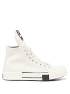Rick Owens Drkshdw X Converse - Drkstar Chuck 70 Canvas High-top Trainers - Mens - White