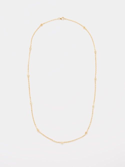 Theodora Warre - Cubic Zirconia & 18kt Gold-plated Necklace - Womens - Gold Multi