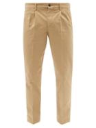 Mens Rtw Barena Venezia - Florians Cotton-blend Tapered Trousers - Mens - Beige
