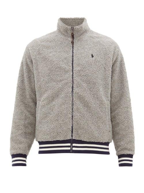 Matchesfashion.com Polo Ralph Lauren - High Neck Fleece Track Top - Mens - Grey