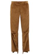 Vetements Darted-knee Cotton-corduroy Trousers