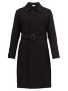 Matchesfashion.com Loewe - Wool And Cashmere-blend Overcoat - Mens - Black
