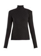 A.w.a.k.e. High-neck Gingham Top