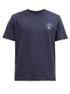 Matchesfashion.com A.p.c. - Ed Violin Logo-print Cotton-jersey T-shirt - Mens - Navy