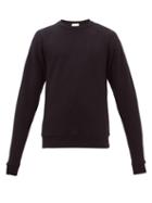 Matchesfashion.com John Elliott - Raglan-sleeved Cotton-loopback Sweater - Mens - Black