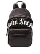 Palm Angels - Logo-print Satin Backpack - Mens - Black White