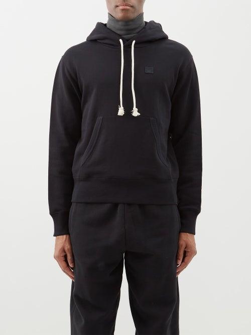 Acne Studios - Fairah Logo-patch Organic-cotton Hoodie - Mens - Black