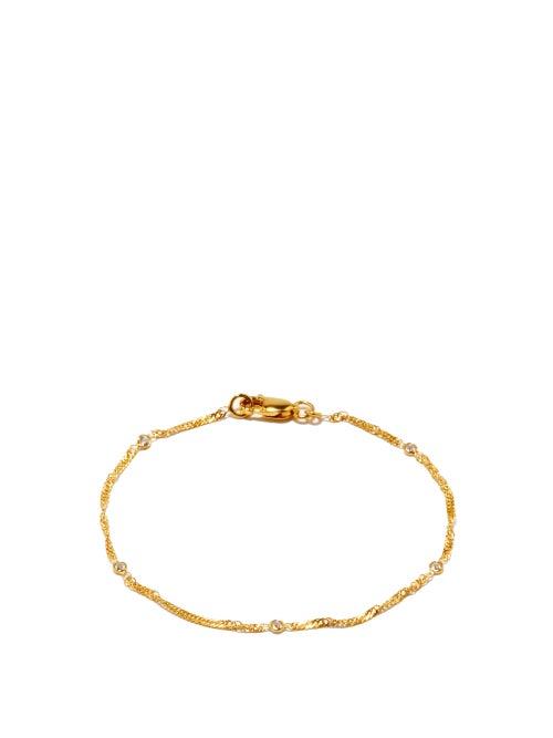 Theodora Warre - Topaz & Gold-plated Sterling-silver Bracelet - Womens - Gold