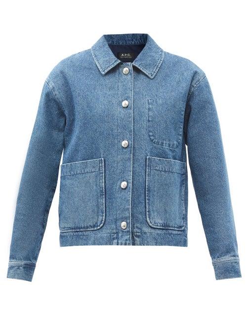 Matchesfashion.com A.p.c. - Nikkie Single-breasted Denim Jacket - Womens - Denim