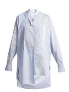 Loewe Striped Asymmetric-hem Cotton Shirt