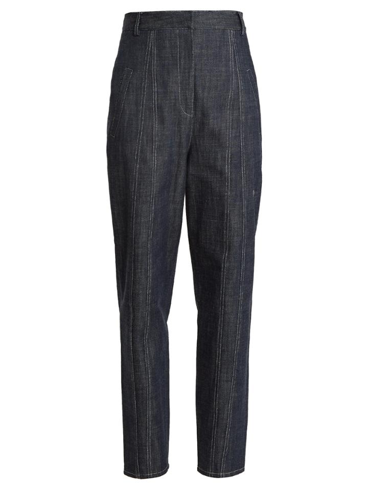 Tibi Easton Raw Denim High-waist Jeans