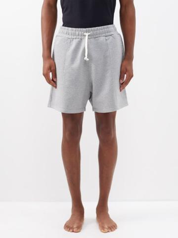 Cdlp - Drawstring-waist Cotton-terry Shorts - Mens - Grey