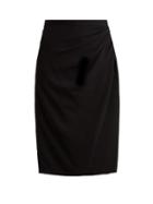 Matchesfashion.com Altuzarra - Crane Satin Pencil Skirt - Womens - Black