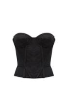 Matchesfashion.com Vivienne Westwood - Fargo Tiger-jacquard Corset - Womens - Black