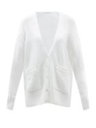 Ladies Rtw Another Tomorrow - V-neck Cotton Cardigan - Womens - White