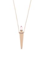 Matchesfashion.com Diane Kordas - Agate, Diamond & 18kt Rose Gold Amulet Necklace - Womens - Rose Gold