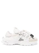 Dolce & Gabbana - New Space Extended-heel Canvas Trainers - Mens - White Silver