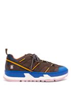 Matchesfashion.com Burberry - Union Panelled Pu Trainers - Mens - Brown Multi