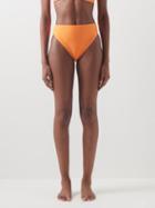 Jade Swim - Incline High-rise Bikini Briefs - Womens - Orange