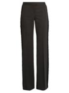 Stella Mccartney Fringed-trim Wide-leg Wool Trousers