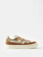 Stepney Workers Club - Pearl S-strike Mesh And Suede Trainers - Mens - Brown Beige