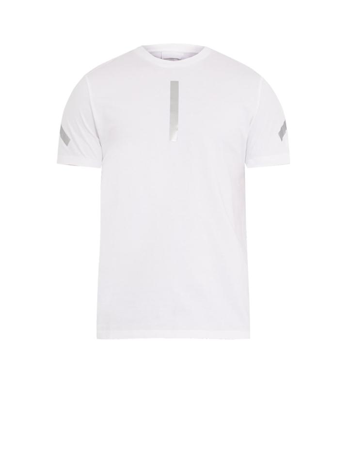 Neil Barrett Line-print Cotton-jersey T-shirt