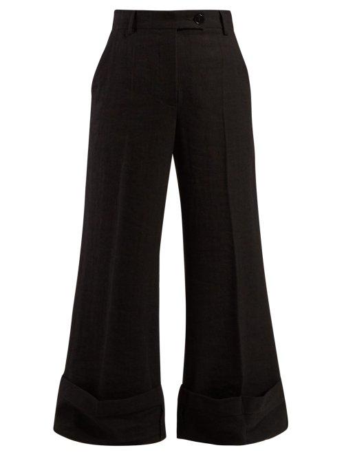Matchesfashion.com Jw Anderson - Sailor Crepe Trousers - Womens - Black