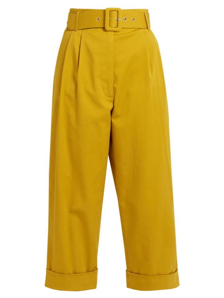 Isa Arfen Safari High-waist Cropped Trousers