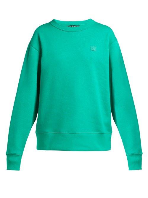 Matchesfashion.com Acne Studios - Fairview Face Sweatshirt - Womens - Green