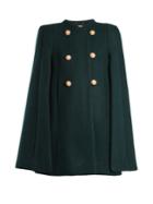 Chloé Double-breasted Wool-blend Cape