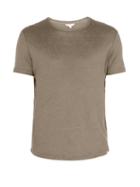 Matchesfashion.com Orlebar Brown - Ob T Crew Neck Linen Jersey T Shirt - Mens - Grey