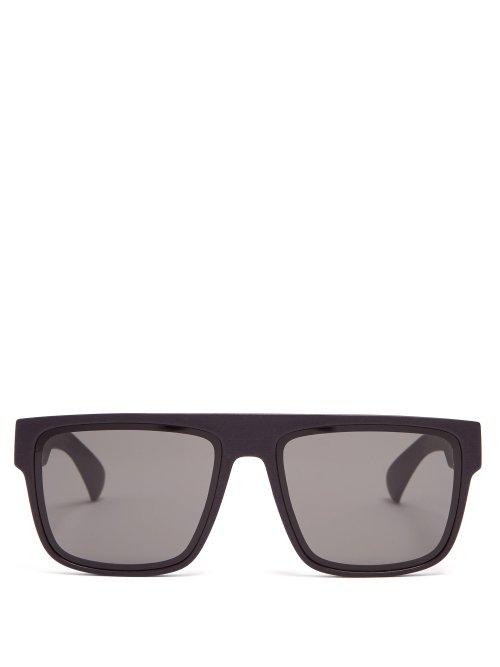 Matchesfashion.com Mykita - Bloc Square Frame Acetate Sunglasses - Mens - Black