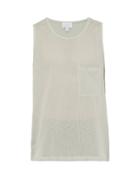 Matchesfashion.com Sunspel X Lemaire - Oversized Perforated Cotton Tank Top - Mens - Light Grey