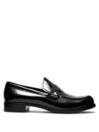 Matchesfashion.com Prada - Logo Leather Penny Loafers - Womens - Black