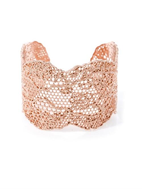 Aurélie Bidermann Rose Gold-plated Lace Cuff
